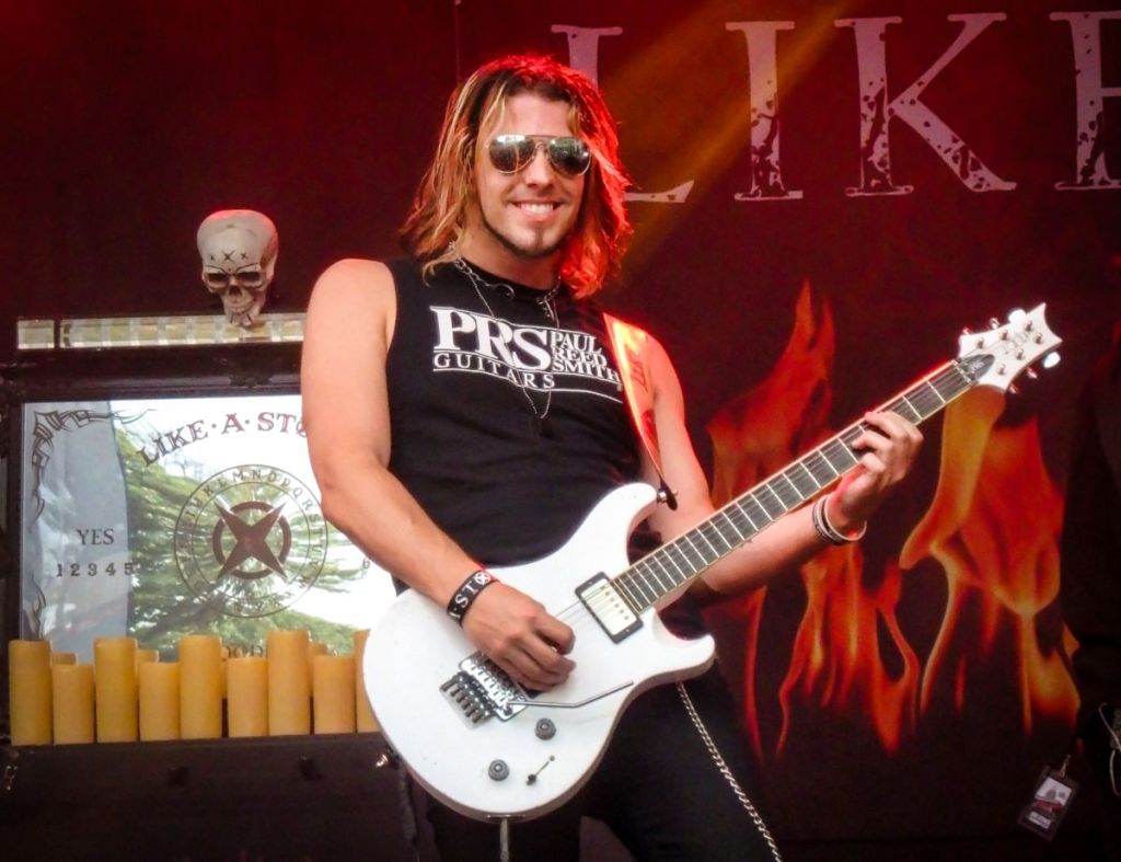 Matt Brooks, guitar player and vocalist for the band Like A Storm